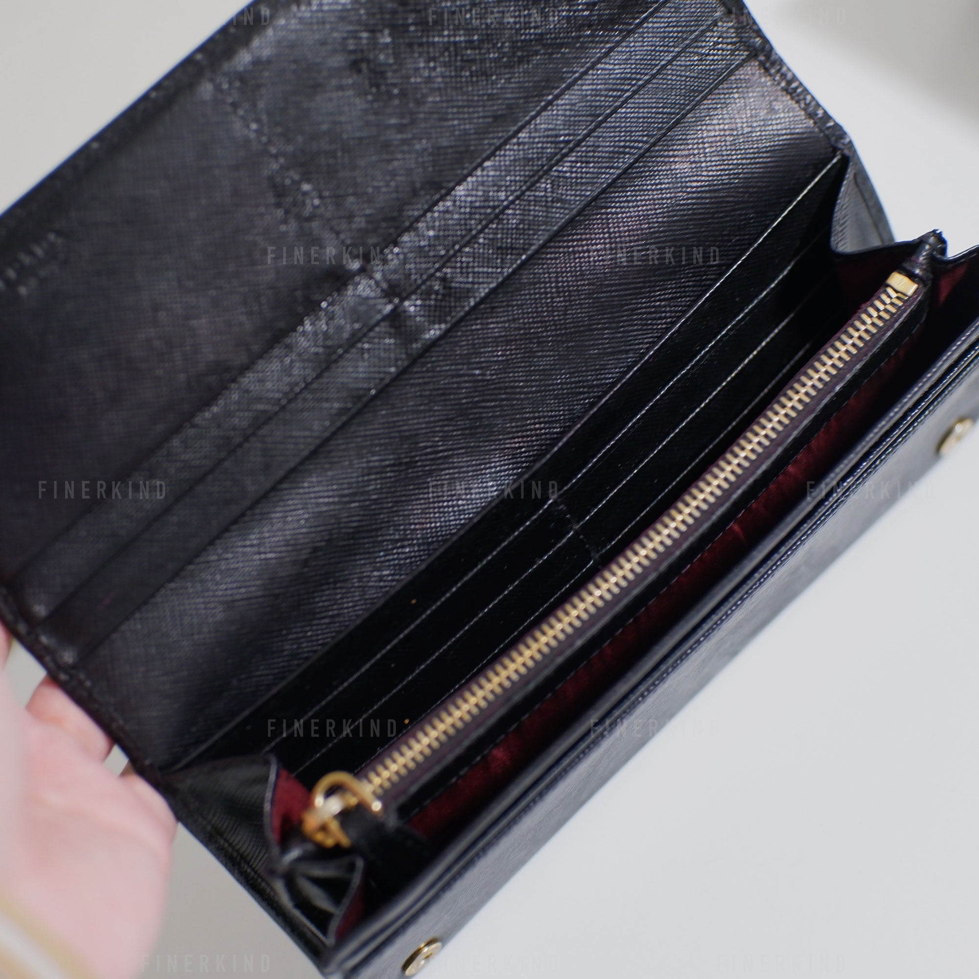 Prada Classic Black Long Wallet