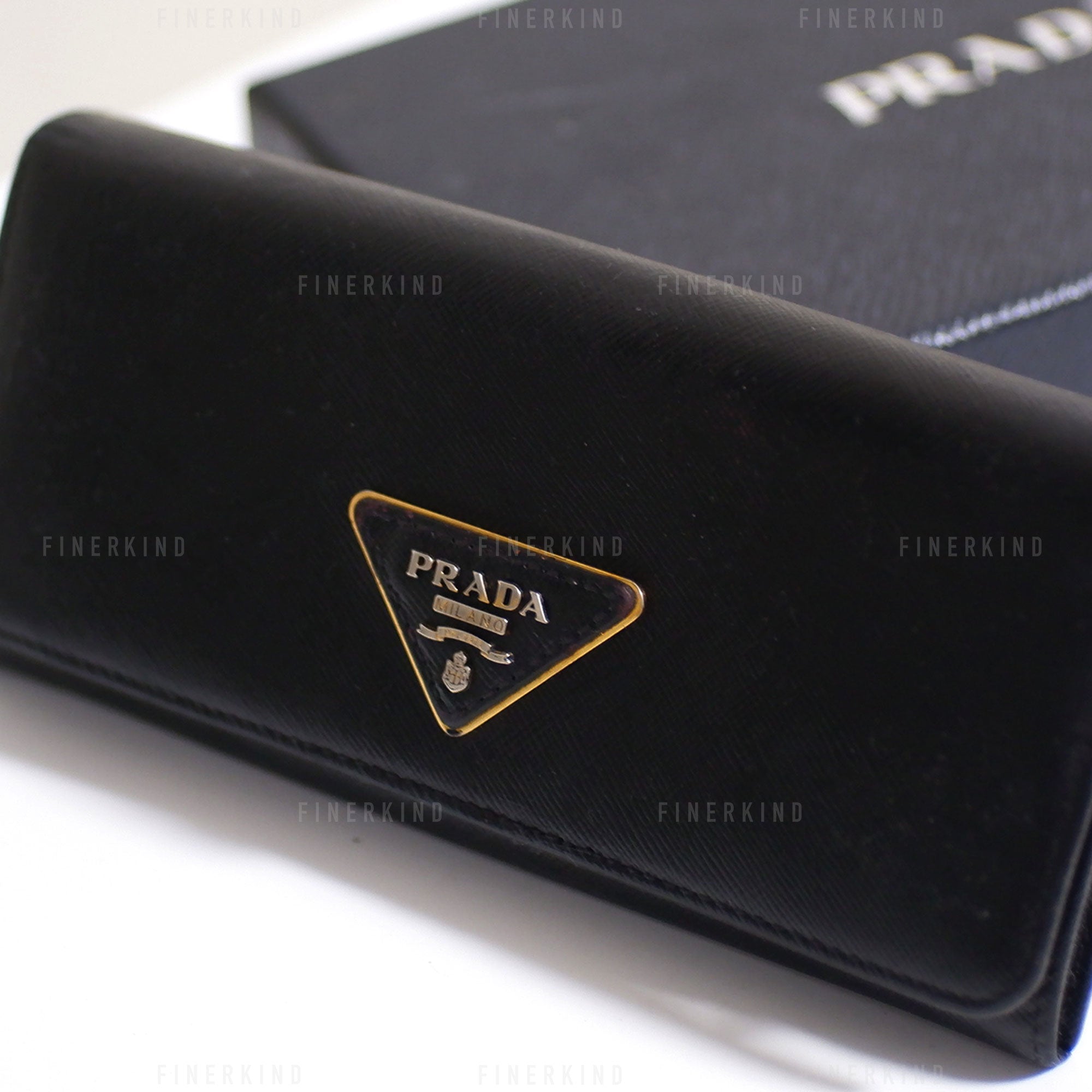 Prada Classic Black Long Wallet