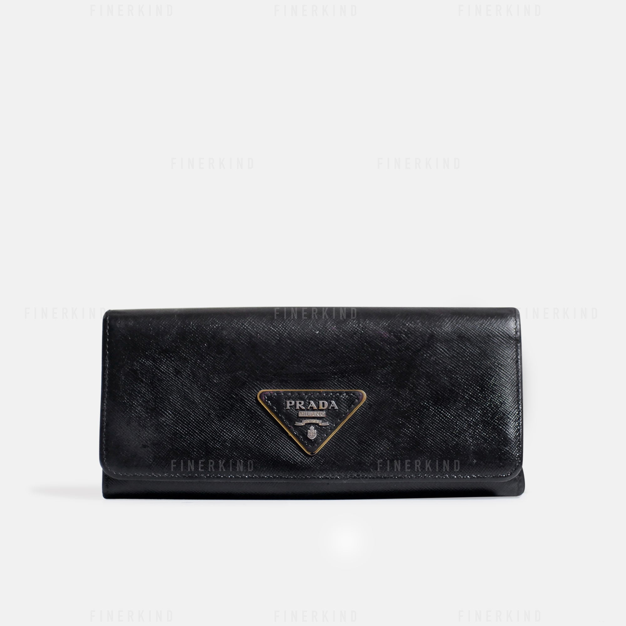 Prada Classic Black Long Wallet