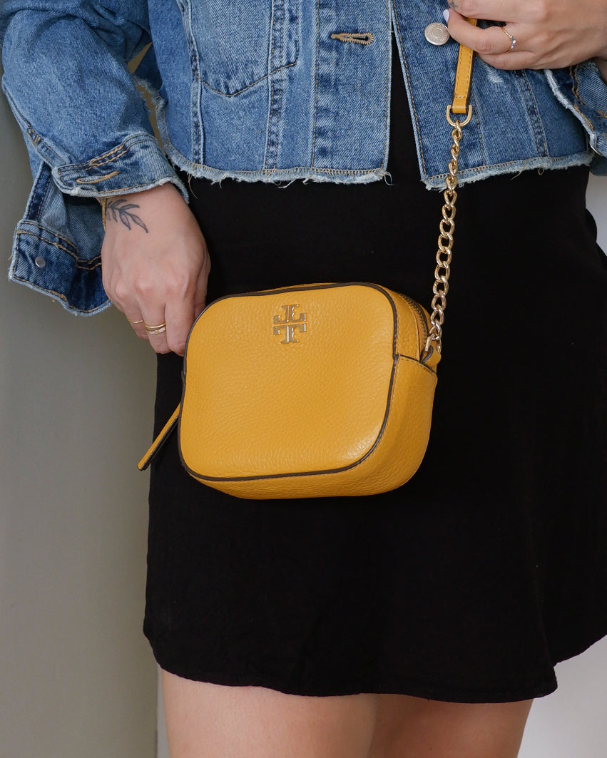 Tory Burch Honey/Mustard Cross-body Camera Bag